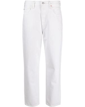Citizens of Humanity Devi Low-Rise Straight-Leg Jeans - White