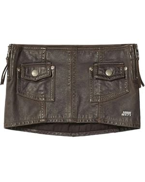 Miss Sixty Minirock Mit Aufgesetzten Taschen - Grau