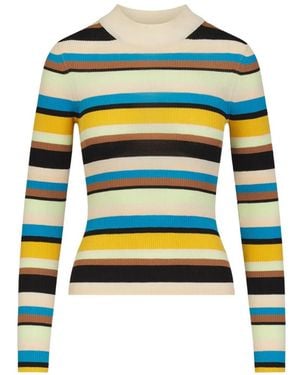 Simon Miller Mika Striped Long-Sleeve Top - Black