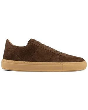 Born Outside Tono Calf Suede Paneled Sneakers - Brown