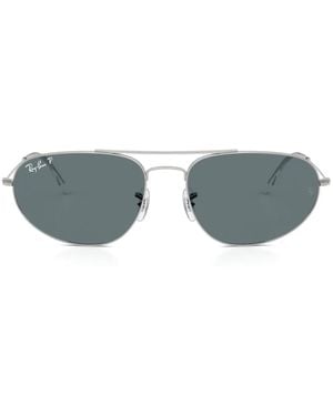 Ray-Ban Explorer Iv Pilot-Frame Double-Bridge Sunglasses - Grey