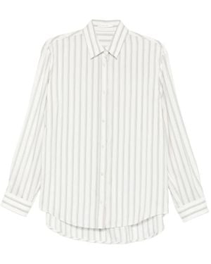 The Row Eirlys Striped Shirt - White