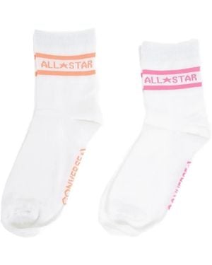 Converse All Star Socken Mit Streifendetail (2Er-Set) - Weiß