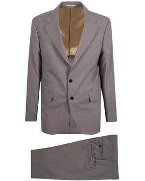 Brunello Cucinelli Notched-Lapel Suit - Grey