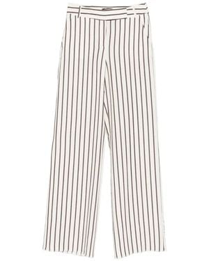 Pennyblack Striped Trousers - White