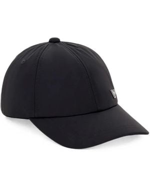 Emporio Armani Baseballkappe Mit Logo-Schild - Blau