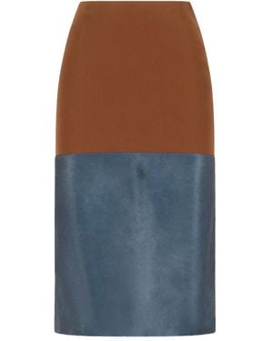 Marni Panelled Midi Skirt - ブルー