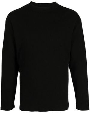 FOO AND FOO T-Shirt Longues Manches À Logo Imprimé - Noir