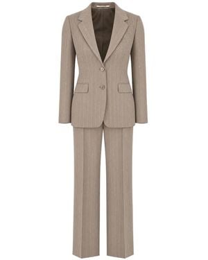 Tagliatore Costume-Pantalon À Fines Rayures - Natural