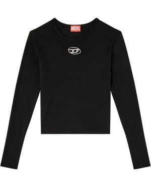 DIESEL Uncutie Long Sleeves T-Shirt - Black