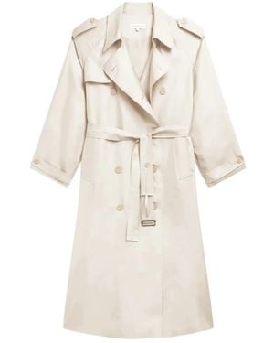 Frankie Shop Veyron Trenchcoat Met Dubbele Rij Knopen - Naturel