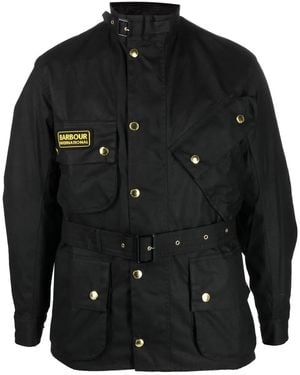 Barbour Original Waxed Windbreaker - Black