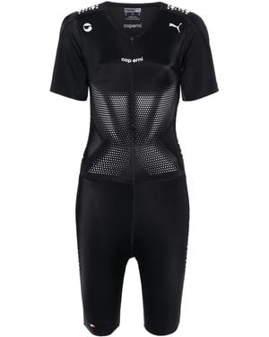 Coperni X Puma Rubberised-logo Playsuit - Black