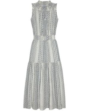 Rails Alessi Shirred-Waist Maxi Dress - Grey