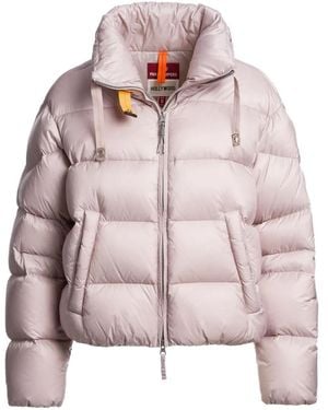 Parajumpers Killin Quilted Logo-Patch Jacket - Pink