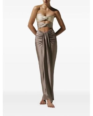 Baobab Giselle Cut-Out Maxi Dress - Natural