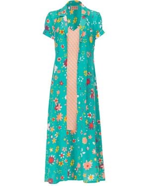 LHD The Marlin Floral Dress - Blue