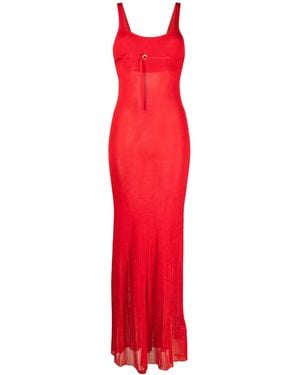 Jacquemus La Robe Maille Long Dress - Red