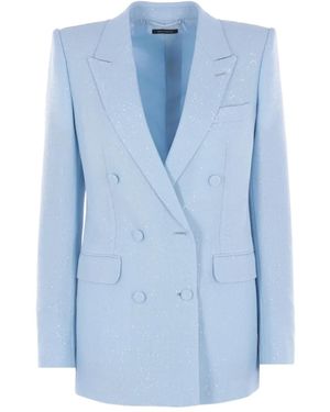 Tom Ford Blazer À Boutonnière Croisée - Bleu