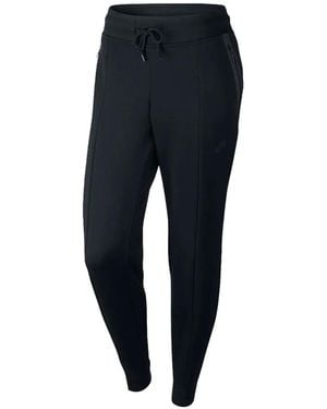 Nike Drawstring-Fastening Fleece Pants - Blue