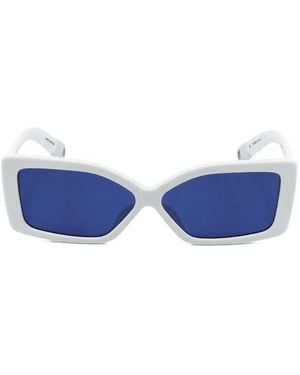Jacquemus Logo-Lettering Sunglasses - Blue