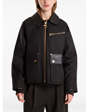 Barbour Gewachste Donnington Jacke - Schwarz