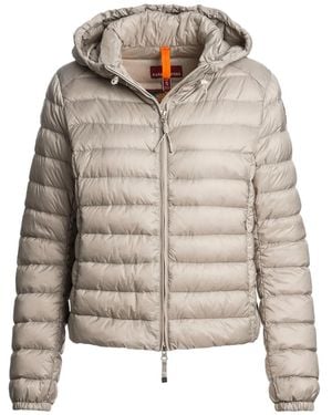 Parajumpers Hooded Quilted Jacket - Grey