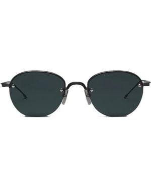 Thom Browne Round-Frame Sunglasses - Black