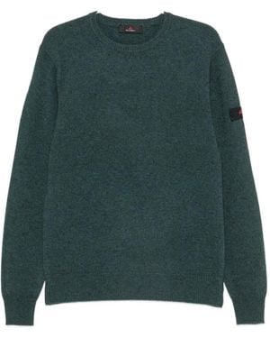 Peuterey Logo-Patch Crew-Neck Sweater - Green