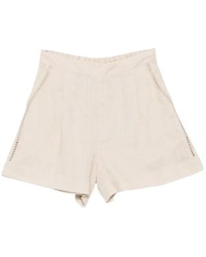 MC2 Saint Barth Shorts Con Detalle De Ojales - Neutro