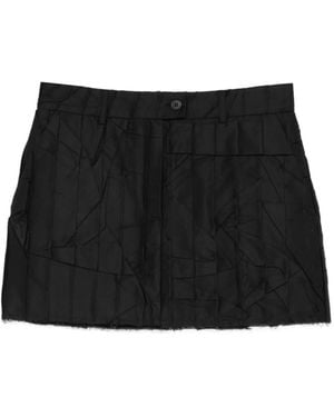 MEDEA Wrinkled Mini Skirt - Black