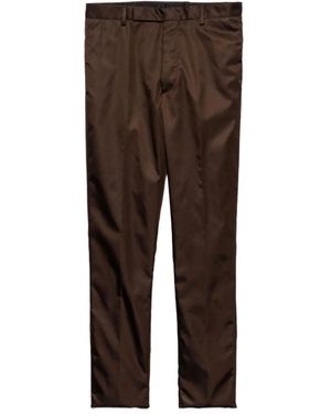 Prada Concealed-Fly Pants - Brown