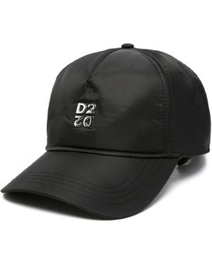 DSquared² Logo-Plaque Baseball Cap - Black
