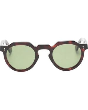 Lesca Lunettes De Soleil Crown Panto - Green