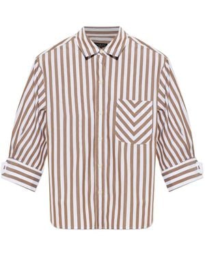 Rag & Bone Lucia Striped Cotton Shirt - White