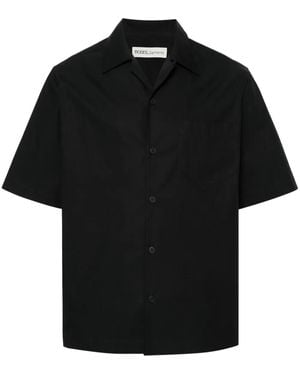 MODES GARMENTS Short-Sleeve Poplin Shirt - Black