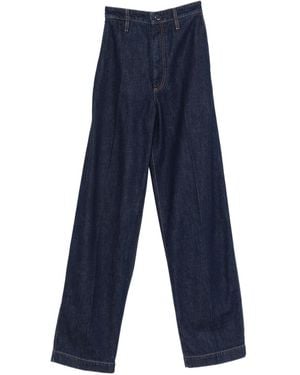 Sportmax Decorative-Stitching Jeans - Blue