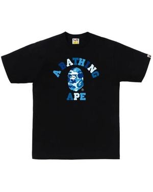 A Bathing Ape Ape Head Logo-Print T-Shirt - Black