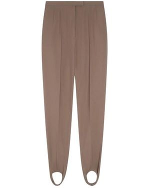 Dries Van Noten スティラップ パンツ - ブラウン