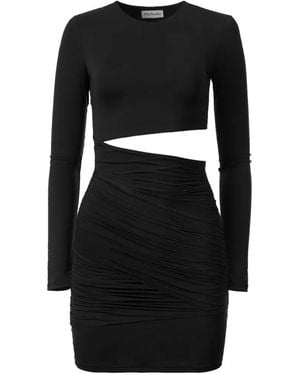 Mia Peculiar Crew-Neck Mini Dress - Black