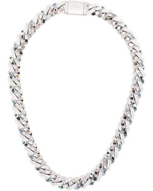 DARKAI Exo Prong Pavé Necklace - White