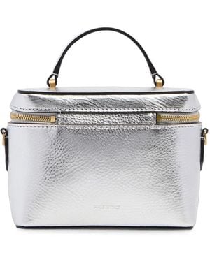 The Bridge Leather Shoulder Bag - Gray