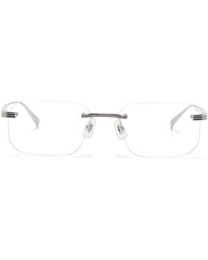 dunhill Square-Frame Glasses - Metallic