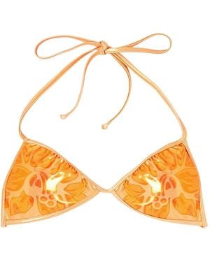 DIESEL X Karol G Kate Bikinioberteil Mit Blumen-Print - Orange