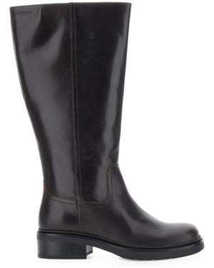 Vagabond Shoemakers Karlie Knee-High Leather Boots - Black