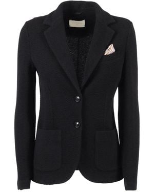 Circolo 1901 Textured jacket - Schwarz