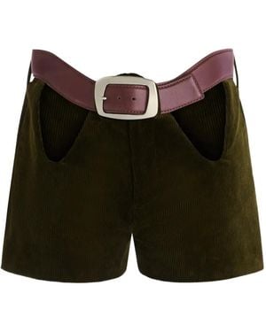 Jean Paul Gaultier Belted Shorts - Black
