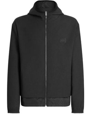 Dolce & Gabbana Zip-Up Hooded Jacket - Black