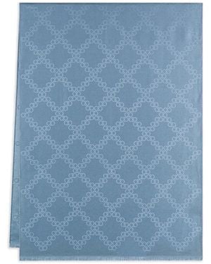 Ferragamo Gancini Jacquard Stole - Blue
