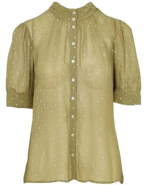 Ba&sh Mimi Buttoned Blouse - Green